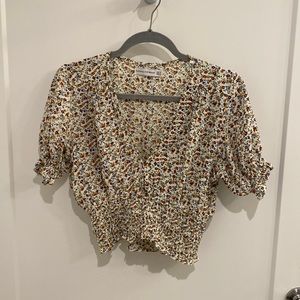 Faithful the Brand floral cropped blouse